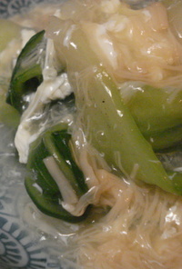 青梗菜（チンゲン菜）の中華風＊帆立缶で