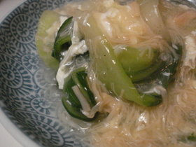 青梗菜(チンゲン菜)の中華風*帆立缶で