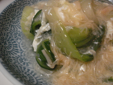 青梗菜（チンゲン菜）の中華風＊帆立缶での写真