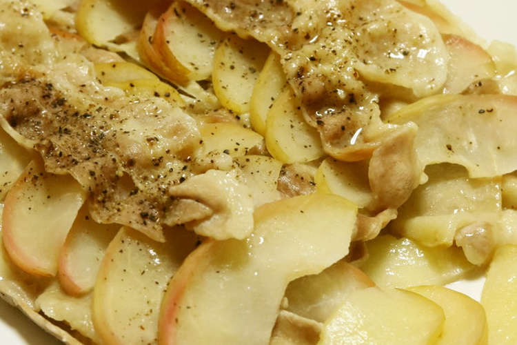 リンゴと豚バラ肉のミルフィーユ レシピ 作り方 By 野菜ソムリエたみたん クックパッド 簡単おいしいみんなのレシピが352万品