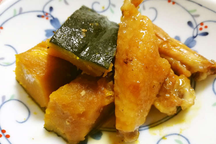 かぼちゃと鶏手羽中の煮物 レシピ 作り方 By 美事 家庭料理教室 クックパッド 簡単おいしいみんなのレシピが352万品