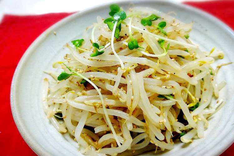 包丁要らず モヤシとカイワレナムル レシピ 作り方 By タワまん クックパッド
