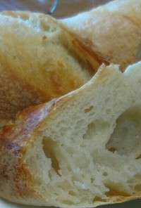 ゆっくり発酵。フランスパン。