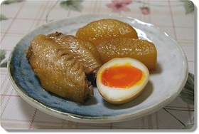 とろーり半熟卵・常備調味料で味付け!