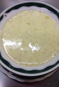 生トウモロコシで作るコーンスープ