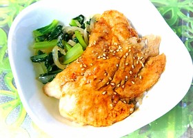 簡単☆ランチお弁当にメープル照り焼き丼♪