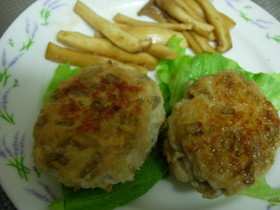 ごぼう入りつくねバーグ