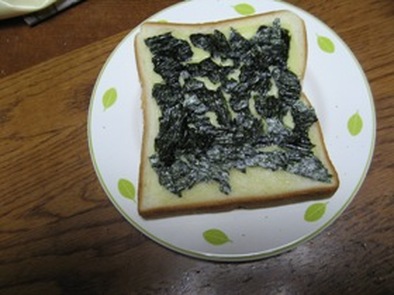 海苔チーズトーストの写真