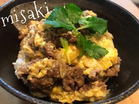 牛とじ丼☆関西では他人丼☆