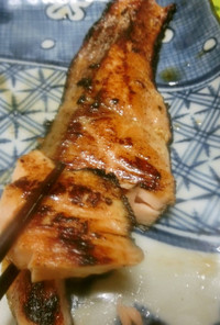 海鮮バーベキュー　鮭と野菜の塩麹焼き