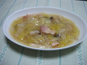 白菜とベーコンのあつあつとろとろ煮♪♪