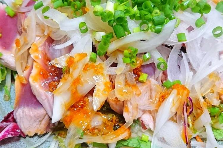 フライパンで簡単 鰹のタタキ土佐造り レシピ 作り方 By Sup クックパッド 簡単おいしいみんなのレシピが361万品