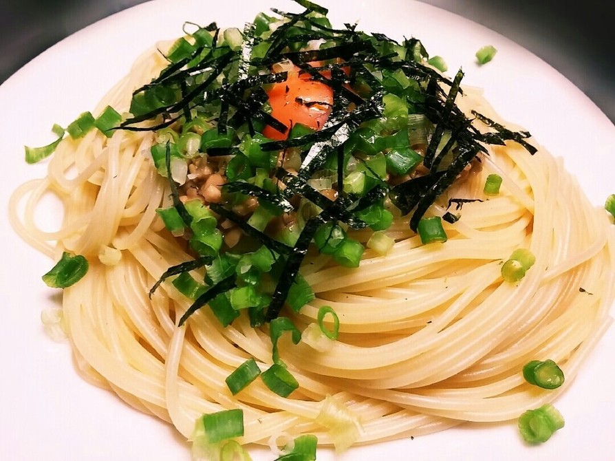 美味しく健康に♡納豆スパゲティの画像