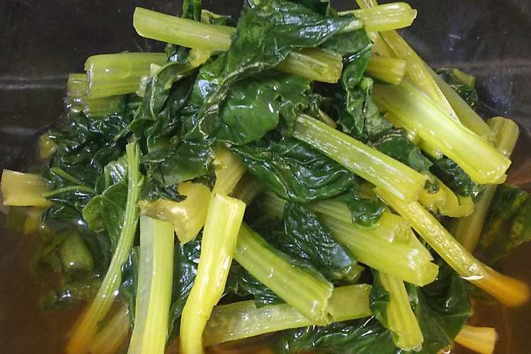 レンジで小松菜のおひたし レシピ 作り方 By こぶたぴぐれっと クックパッド 簡単おいしいみんなのレシピが366万品