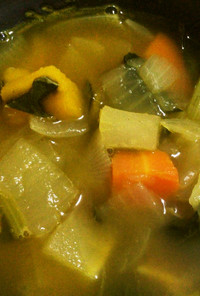 超楽々 野菜スープカレー　作ります
