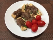 簡単!牛豆腐しそ巻き!(^^)!の写真