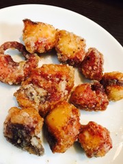 超簡単!大好評!タコの唐揚げ☆洗い物少の写真