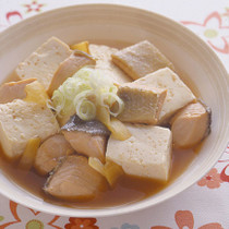 豆腐と鮭のしょうが煮