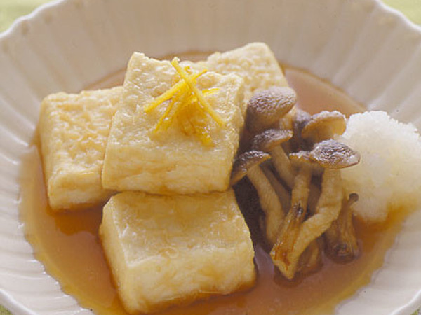 揚げだし豆腐ときのこのおろし添え
