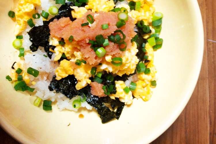 簡単楽ちん明太子丼 ランチにも レシピ 作り方 By 8ririri クックパッド 簡単おいしいみんなのレシピが377万品