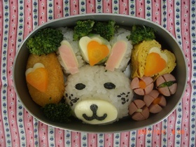 チョット無愛想なうさぎさん弁当★キャラ弁