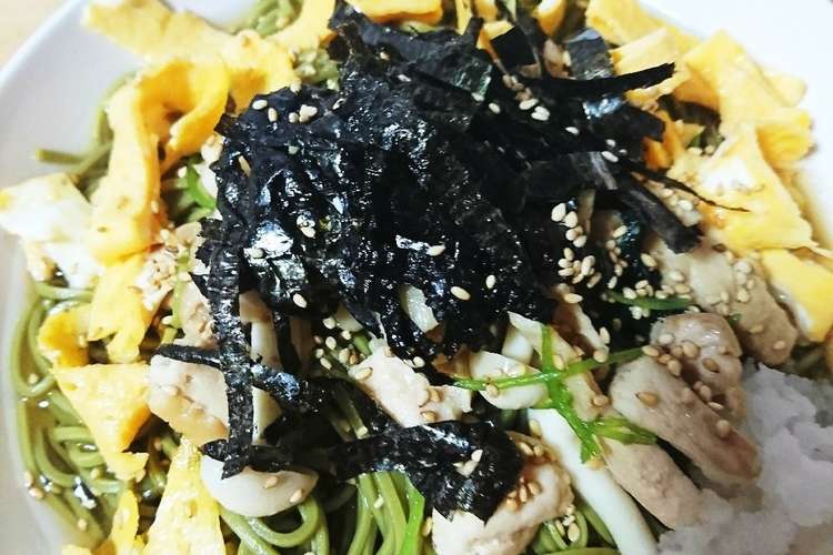蕎麦屋風冷やし茶そば レシピ 作り方 By クック0avruq クックパッド 簡単おいしいみんなのレシピが354万品
