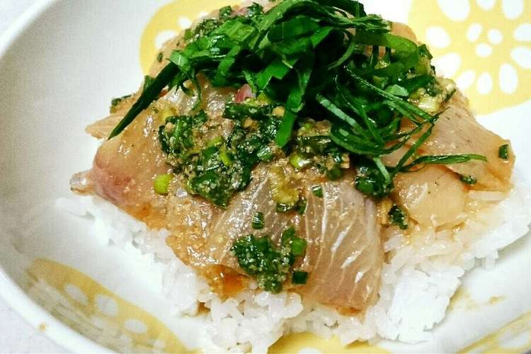 白身魚の丼ぶり ごまポン酢漬け 簡単 レシピ 作り方 By Emis クックパッド 簡単おいしいみんなのレシピが378万品