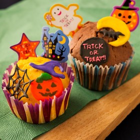 ハロウィンカップケーキ