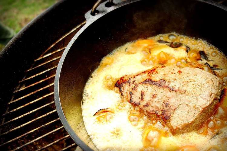 アウトドア 牛肉のビール煮込み レシピ 作り方 By ハニービーキッチン クックパッド 簡単おいしいみんなのレシピが360万品