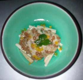 納豆&山芋の三つ葉&ゆず&からし醤油和え