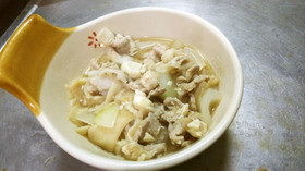豚と庄内麩の甘煮