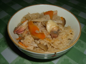 ホッキの中華風炊き込みご飯