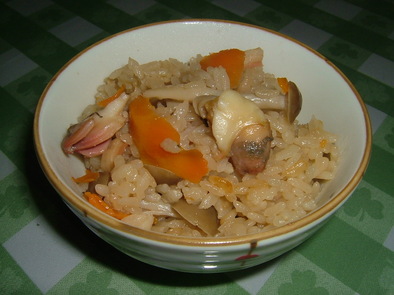 ホッキの中華風炊き込みご飯の写真