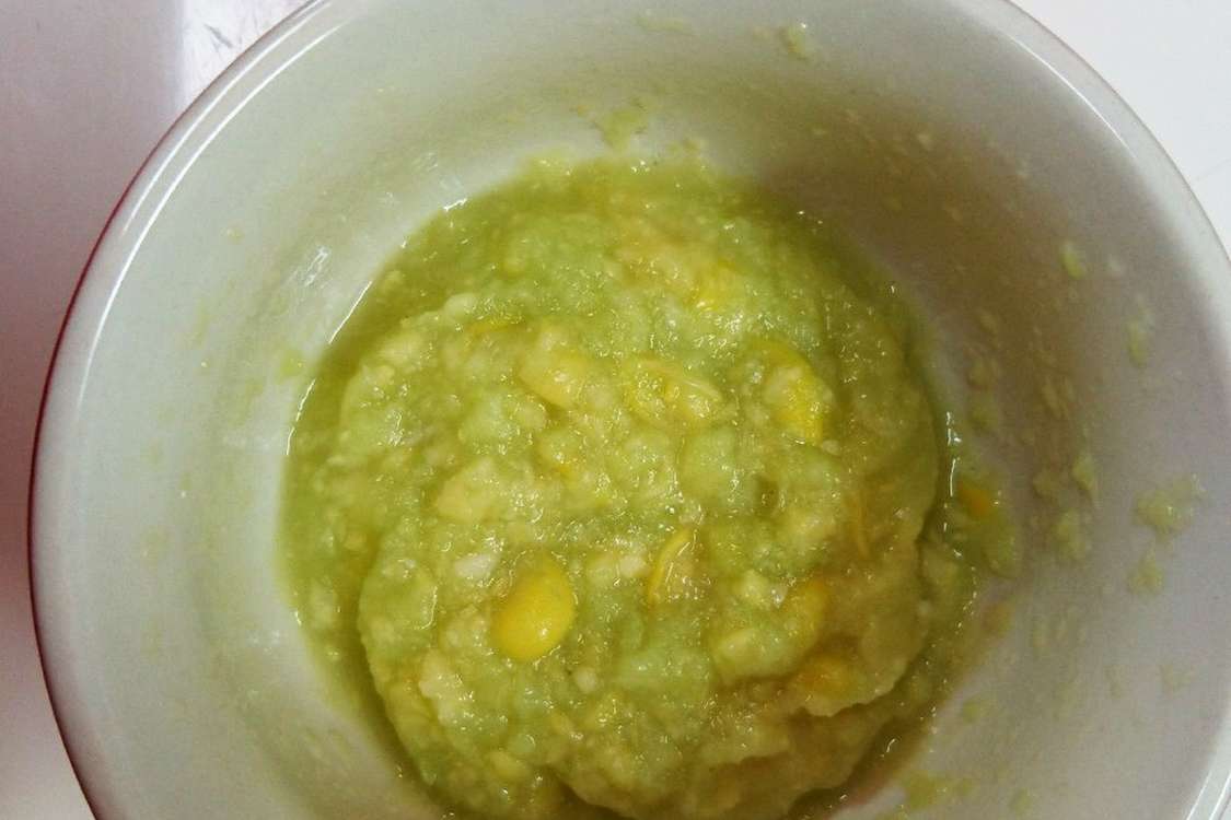 離乳食中期 コーン缶とキャベツ レシピ 作り方 By まぁぁぁぁさ 写メ付 クックパッド 簡単おいしいみんなのレシピが378万品