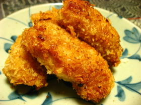 揚げない豚肉チーズフライ