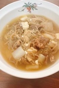 肉の汁☆韓国風食べるスープ