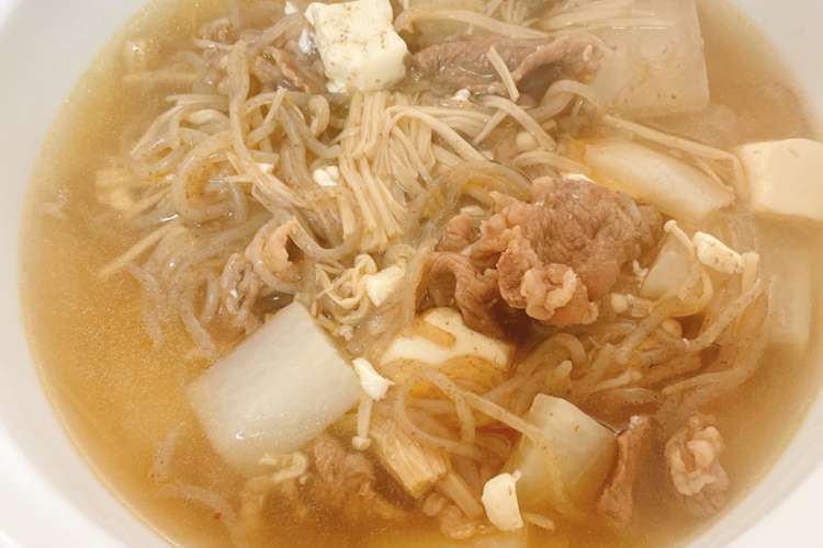 肉の汁 韓国風食べるスープ レシピ 作り方 By Hana P84 クックパッド 簡単おいしいみんなのレシピが357万品