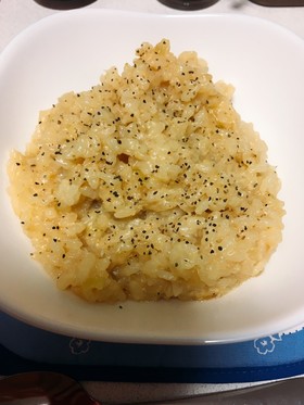 生米で!簡単味噌リゾット