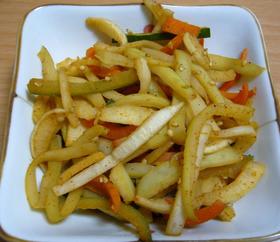簡単節約!旨!大根の皮エスニックきんぴら