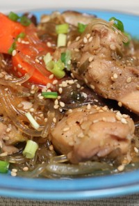 鶏肉と春雨の醤油煮込み 韓国家庭料理