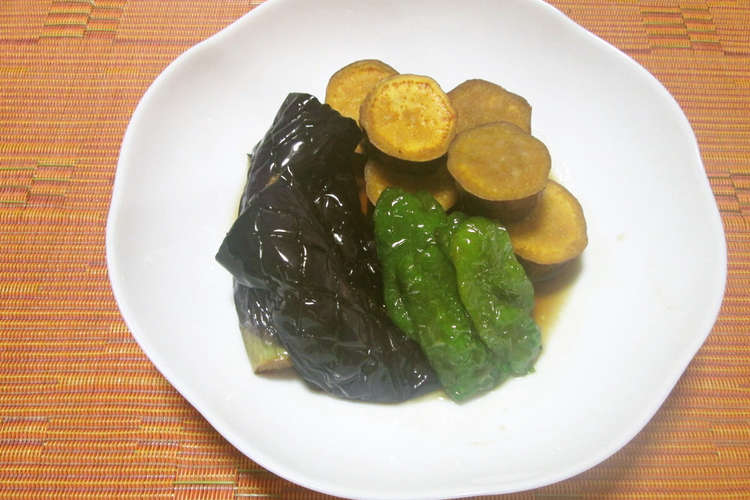 茄子とピーマン・さつまいもの揚げ浸し レシピ・作り方 By Candysarry 【クックパッド】 簡単おいしいみんなのレシピが363万品