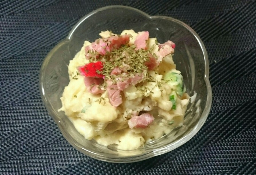 【煮汁】煮卵リメイクポテトサラダ【でも】の画像