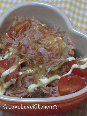 ツナのせ豆腐サラダ