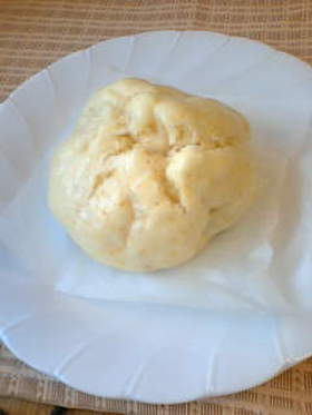 簡単ホットケーキMXでカレーキムチまん