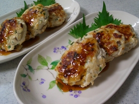 もっちりサクッ♪つくねバーグ
