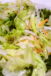 生野菜、じゃこトッピングサラダ