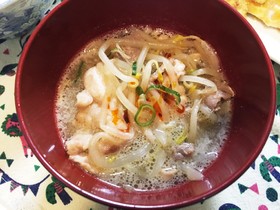 *豚もやしの食べるスープ*