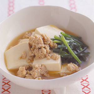 豆腐とにらのすき煮