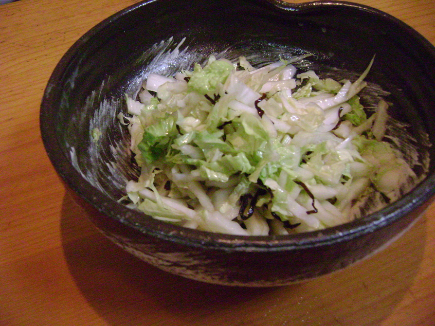 生白菜モリモリ☆ポン酢・ごま油・塩昆布での画像