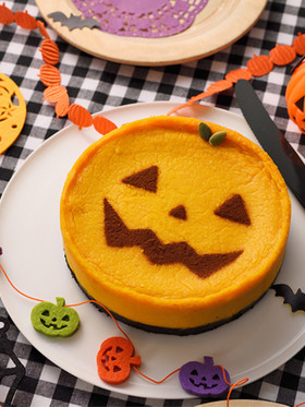ラーマでお菓子♪ハロウィンチーズケーキ